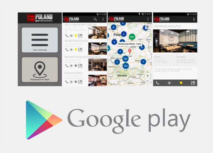 DARMOWA APLIKACJA POLAND BEST RESTAURANTRS JUŻ DOSTĘPNA W GOOGLE PLAY.