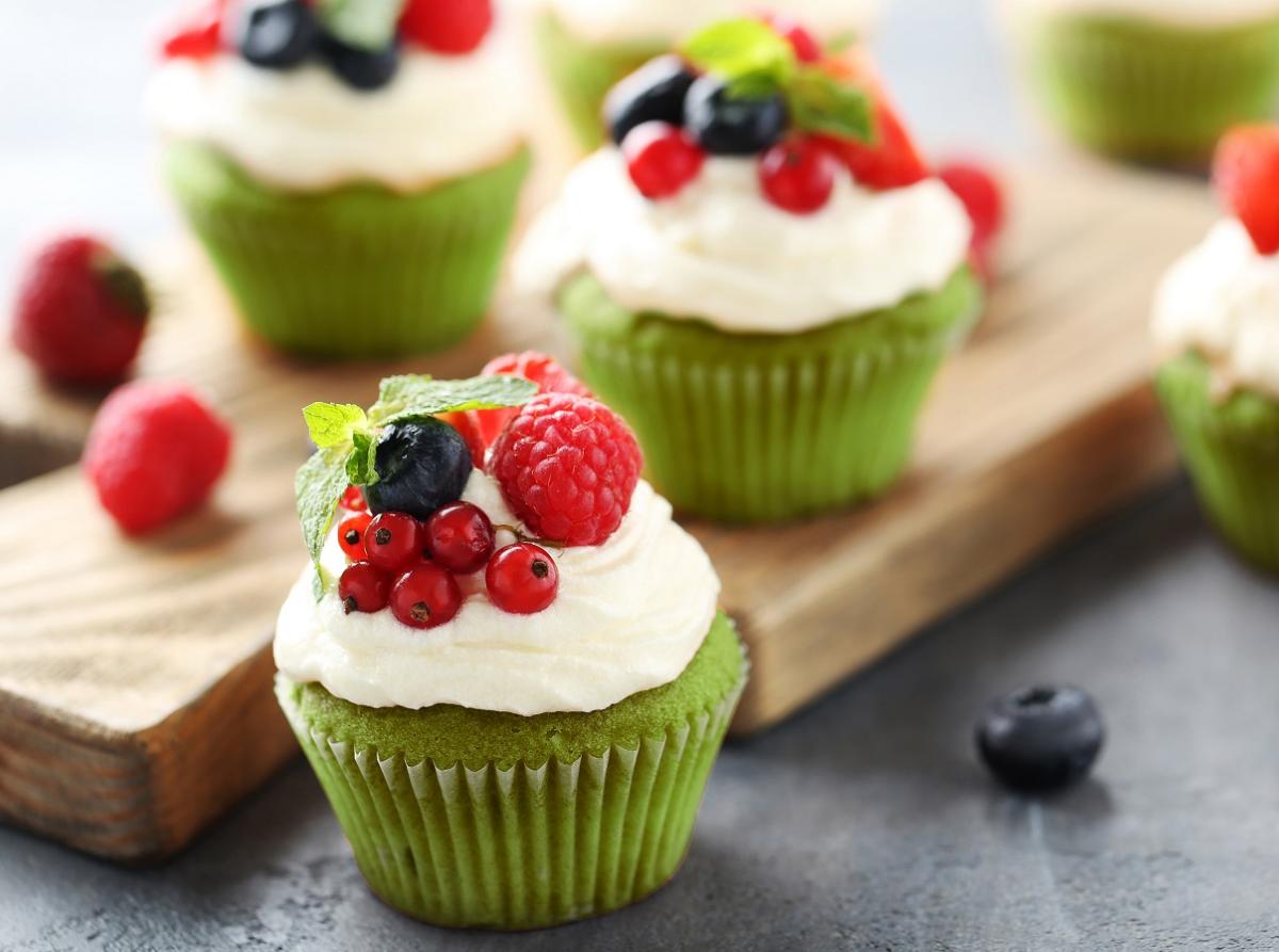 Szpinakowe muffiny na słodko